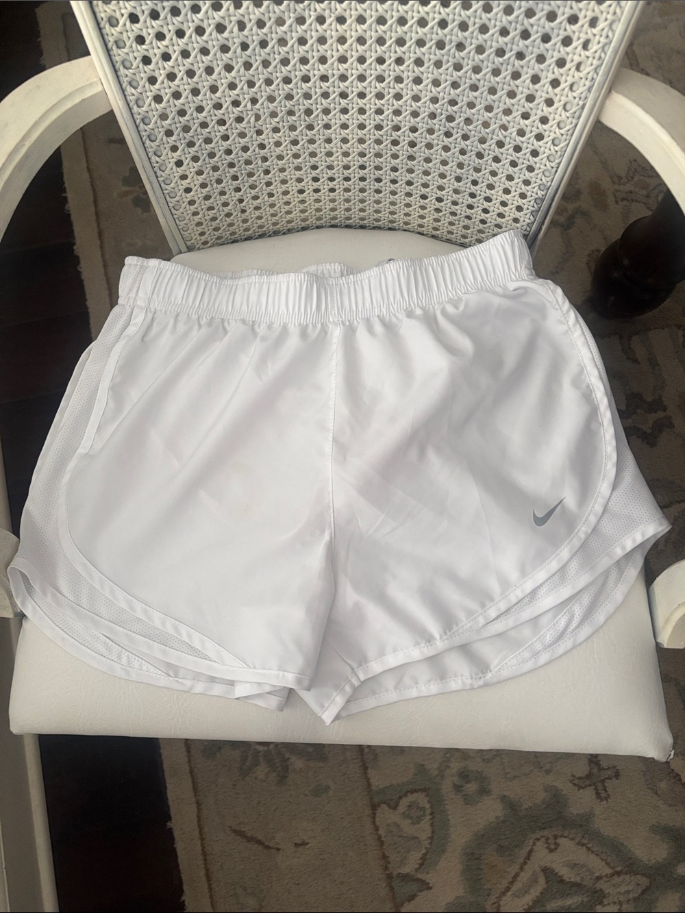 Nike Women’s White Athletic Dri-FIT Running Shorts